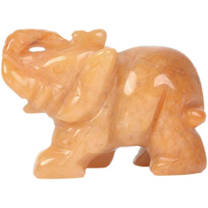 Yellow Jasper Elephant
