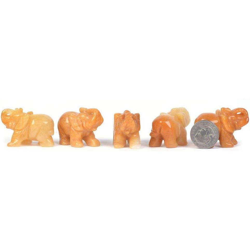 Yellow Jasper Elephant