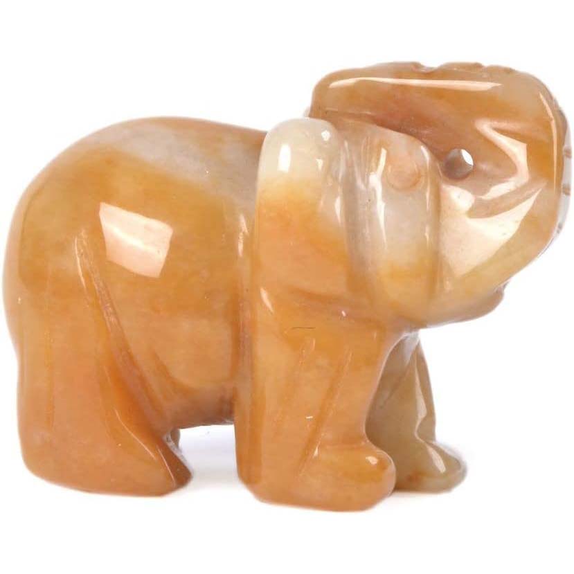 Yellow Jasper Elephant