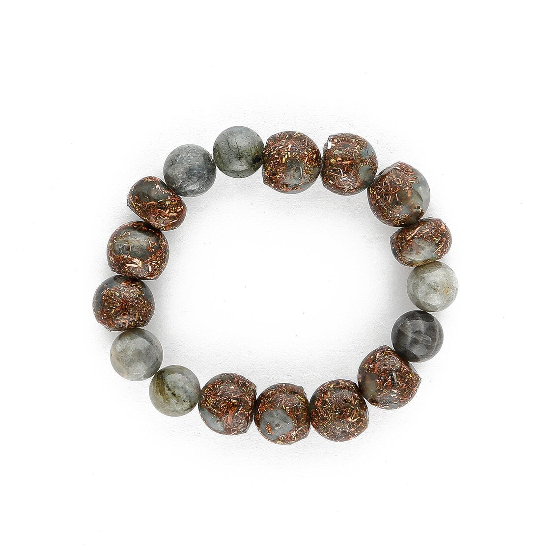 Orgonite Labradorite Bead Bracelet