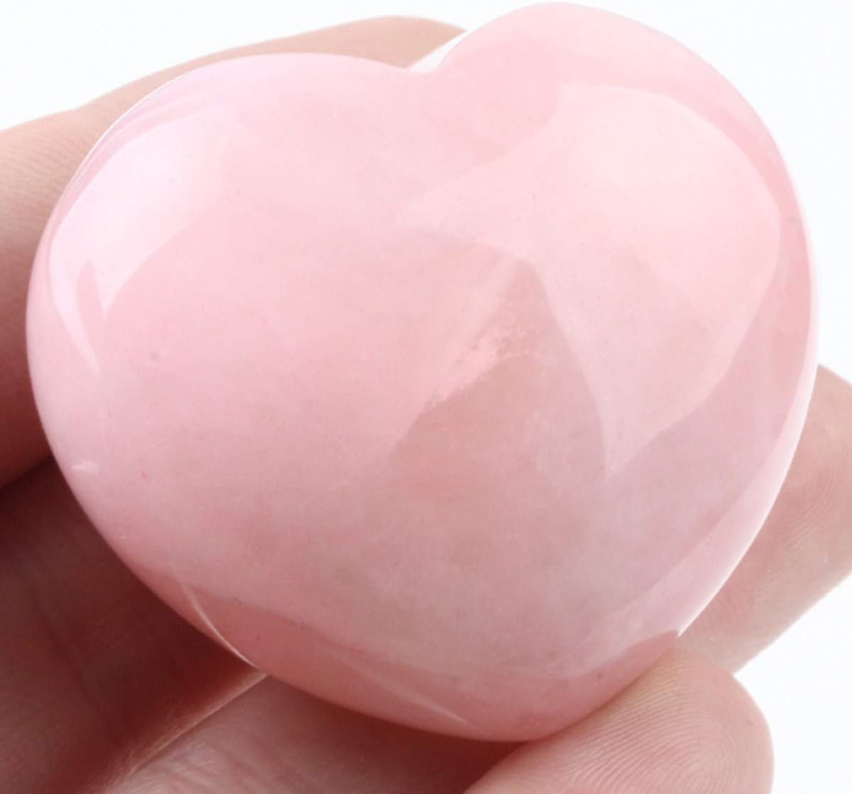 Embrace Love with Our Rose Quartz Hearts: Portable Tokens of Affection and Harmony