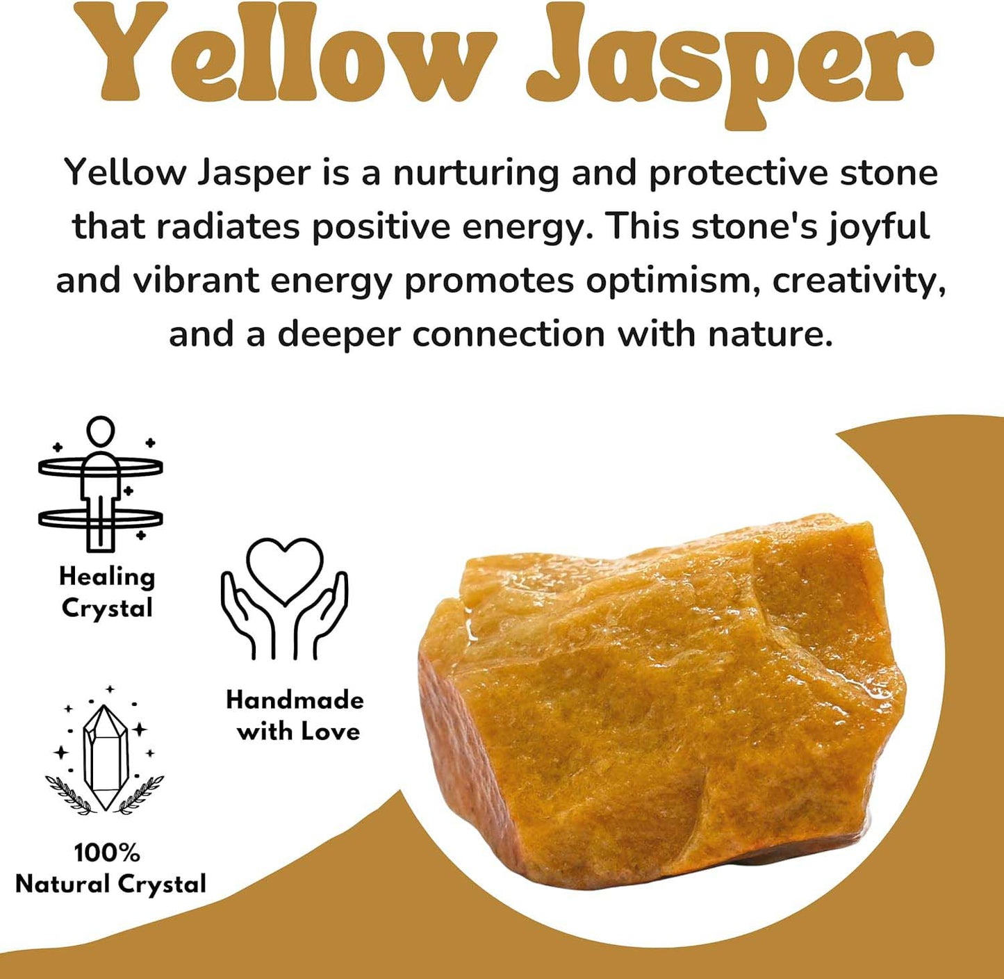 Yellow Jasper Raw Crystals and Healing Stones